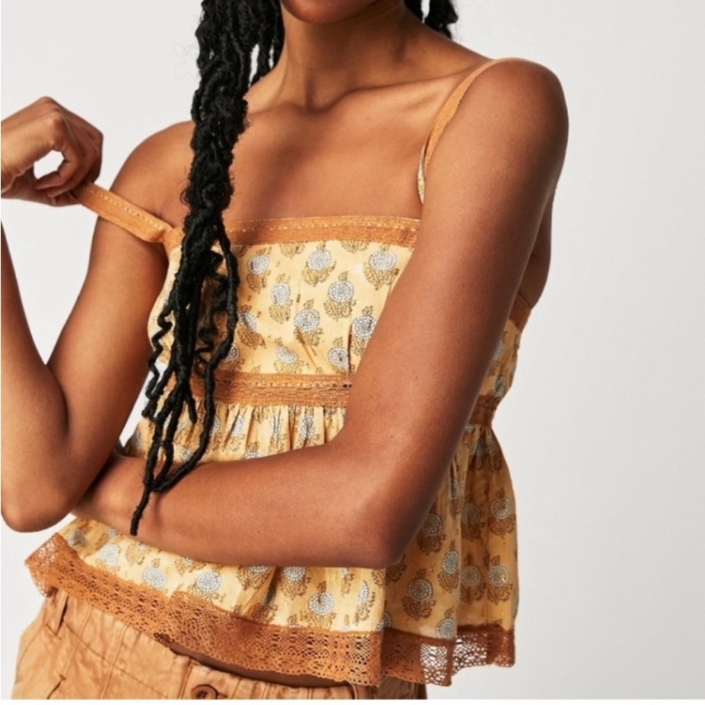 Free People Blossom Babydoll Tank - NWT - Size S